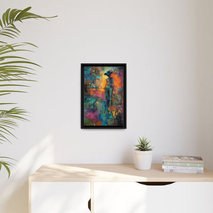 Abstract Cowgirl Art | Colorful Canvas Artwork
