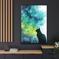 Dreamy Cat Watercolor Art Print - Serene Home Decor