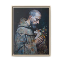 Saint Francis and Rabbit Artwork - Nature Inspired Wall Art