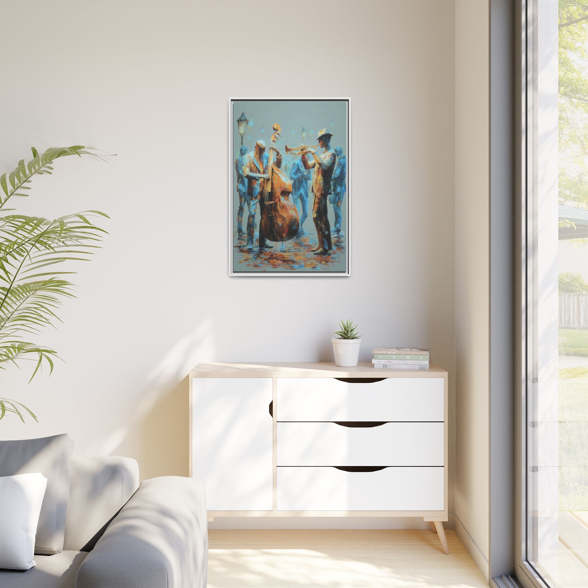 Colorful Jazz Musicians Art for Music Enthusiasts