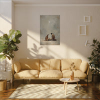 Nativity Scene Art Print - Warm Family Vibes