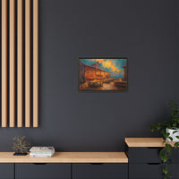 Autumn Festival Night Scene - Colorful Impressionist Art