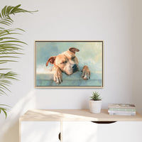 Cozy Dog Portrait | Serene Animal Artwork for Warm Spaces