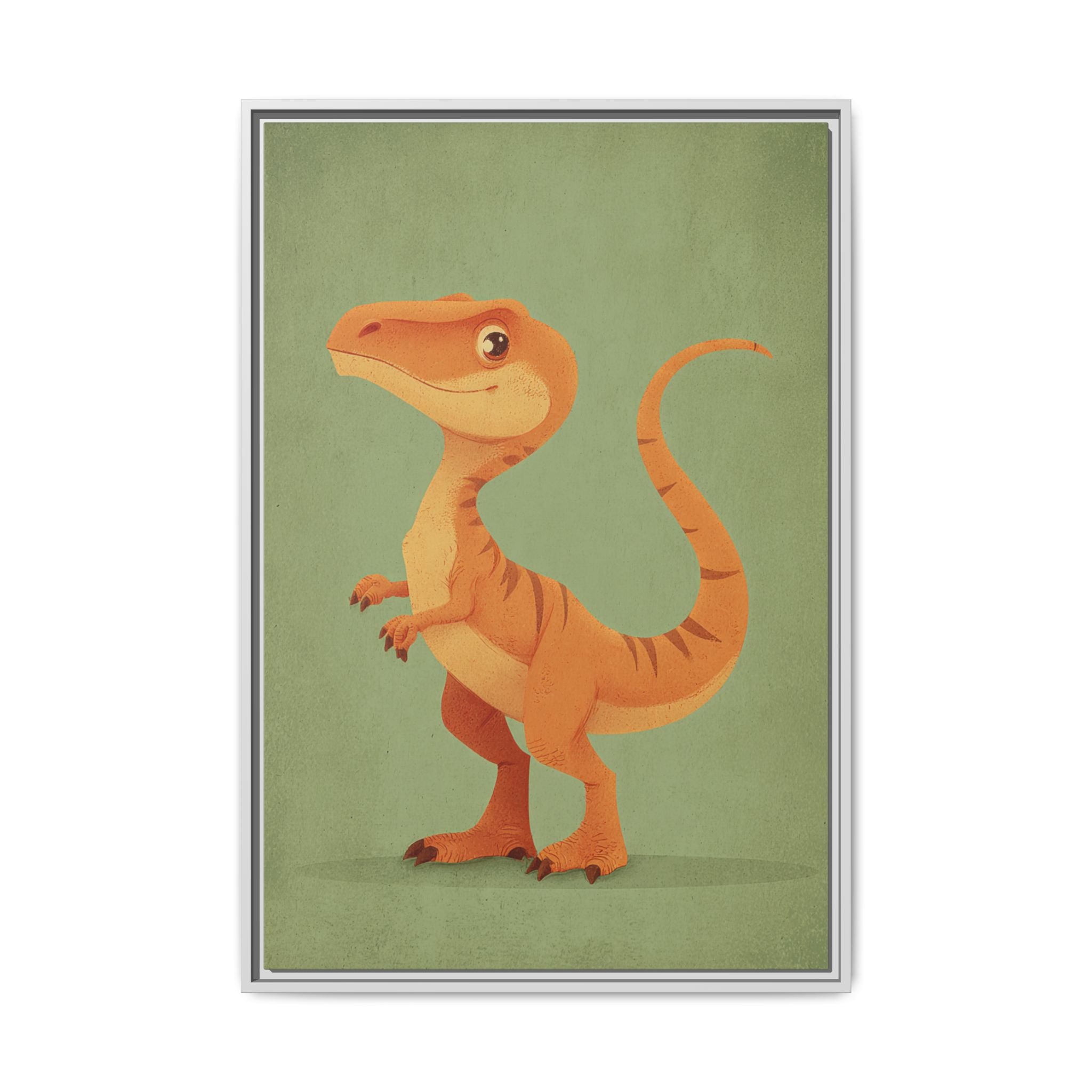 Whimsical Dinosaur Illustration Art for Kids' Rooms