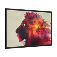 Majestic Lion Watercolor Art | Vibrant Animal Portrait