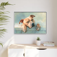 Cozy Dog Portrait | Serene Animal Artwork for Warm Spaces