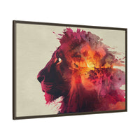 Majestic Lion Watercolor Art | Vibrant Animal Portrait