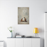 Nativity Scene Art Print - Warm Family Vibes