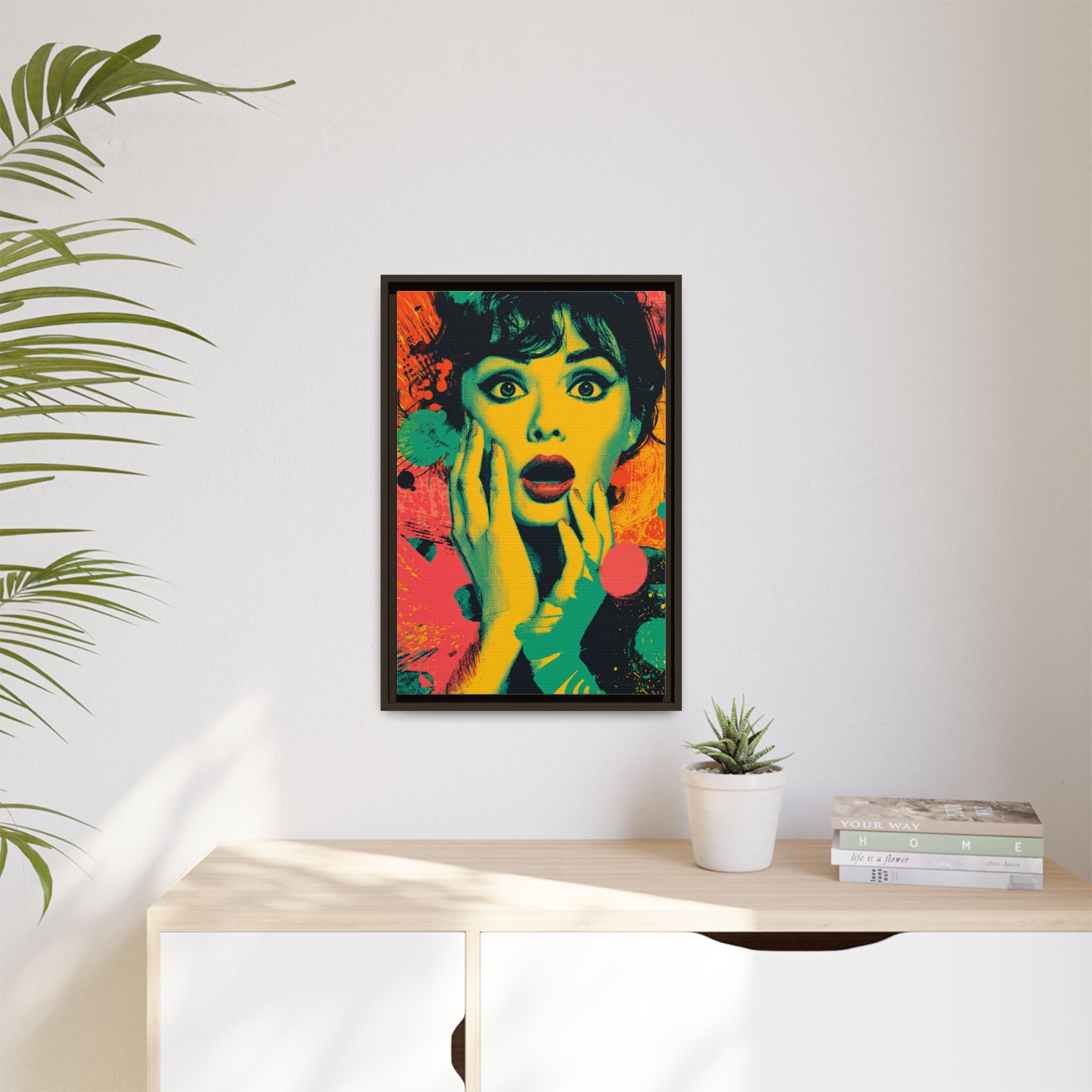 Surreal Pop Art Woman – Vibrant Modern Wall Art