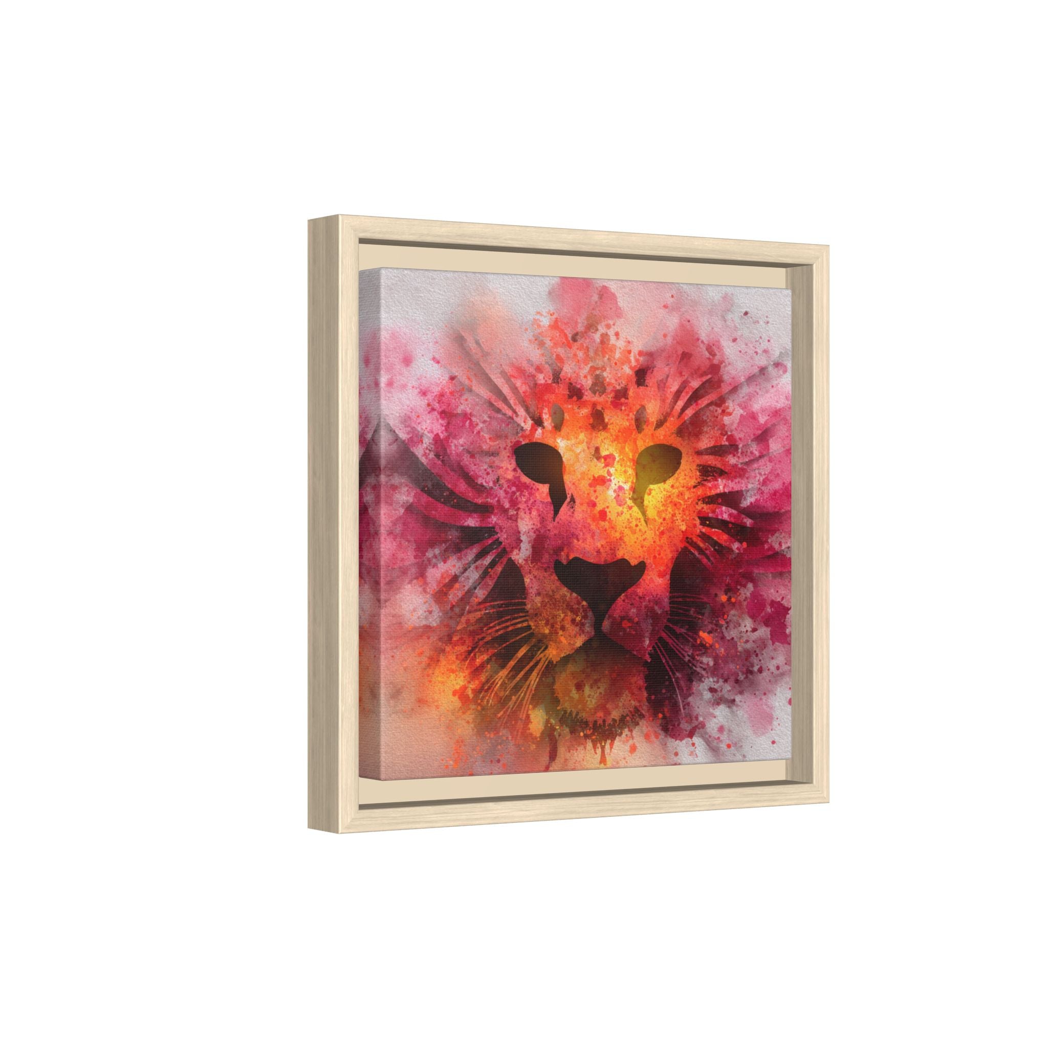 Vibrant Lion Watercolor Artwork | Animal Portrait