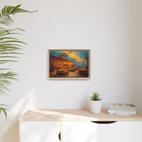Autumn Festival Night Scene - Colorful Impressionist Art