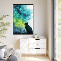 Dreamy Cat Watercolor Art Print - Serene Home Decor