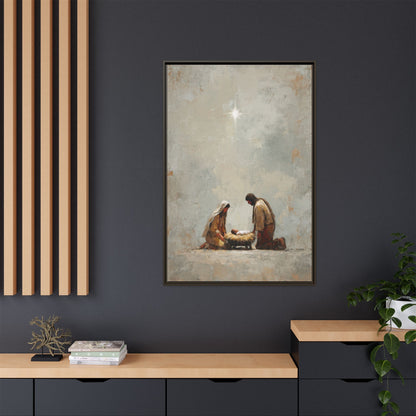 Nativity Scene Art Print - Warm Family Vibes