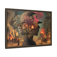 Whimsical Floral Silhouette Art Print | Living Room Décor