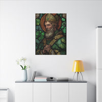 Saint Artwork | Irish Heritage Art | Traditional Green Tones
