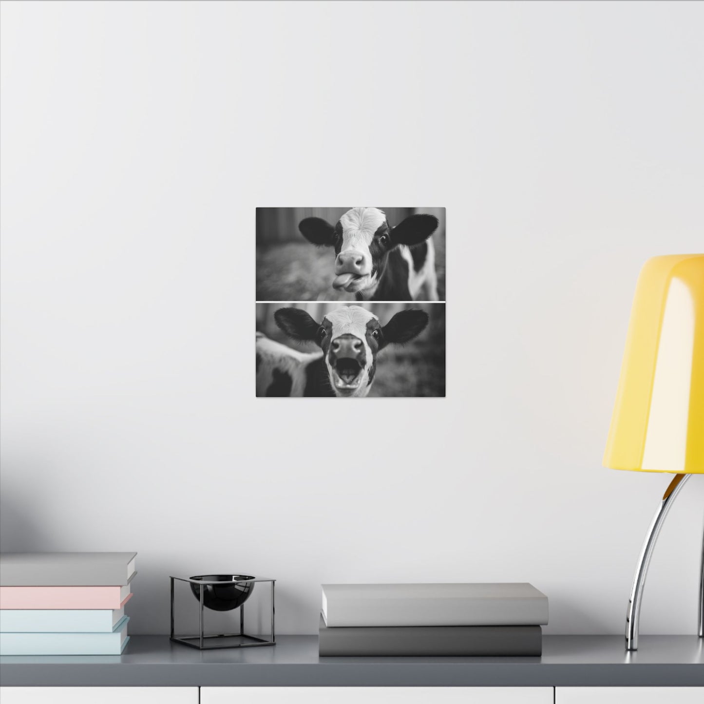 Whimsical Cow Photography | Black and White Animal Art