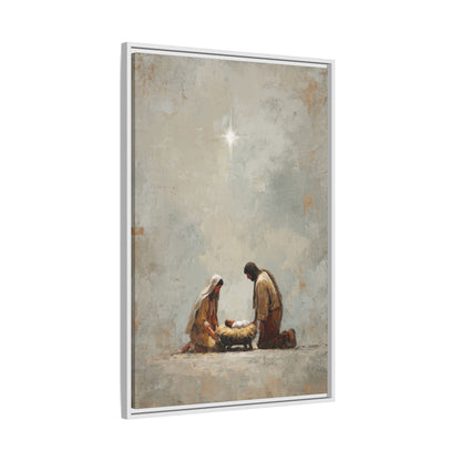 Nativity Scene Art Print - Warm Family Vibes