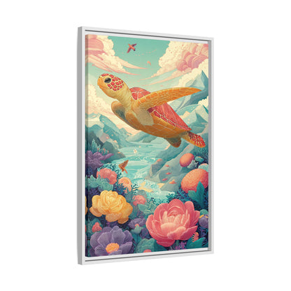 Vibrant Turtle Art | Whimsical Nature Illustration