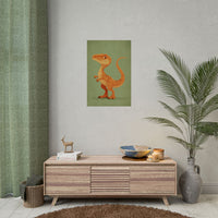 Whimsical Dinosaur Illustration Art for Kids' Rooms