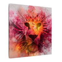 Vibrant Lion Watercolor Artwork | Animal Portrait