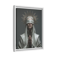 Ethereal Blindfolded Saint Art | Spiritual Home Decor
