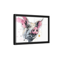 Whimsical Pig Art Print - Playful Farmhouse Decor