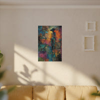 Abstract Cowgirl Art | Colorful Canvas Artwork
