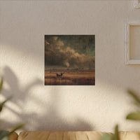 Cattle in Industrial Landscape | Vintage Style Art Print