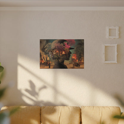 Surreal Botanical Portrait Art | Unique Digital Illustration