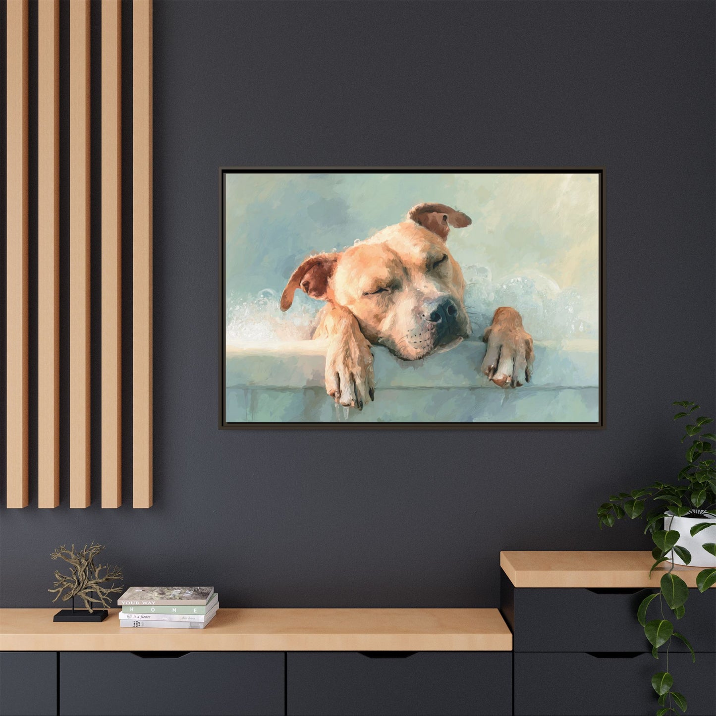 Calming Canine Portrait - Serene Dog Art Print