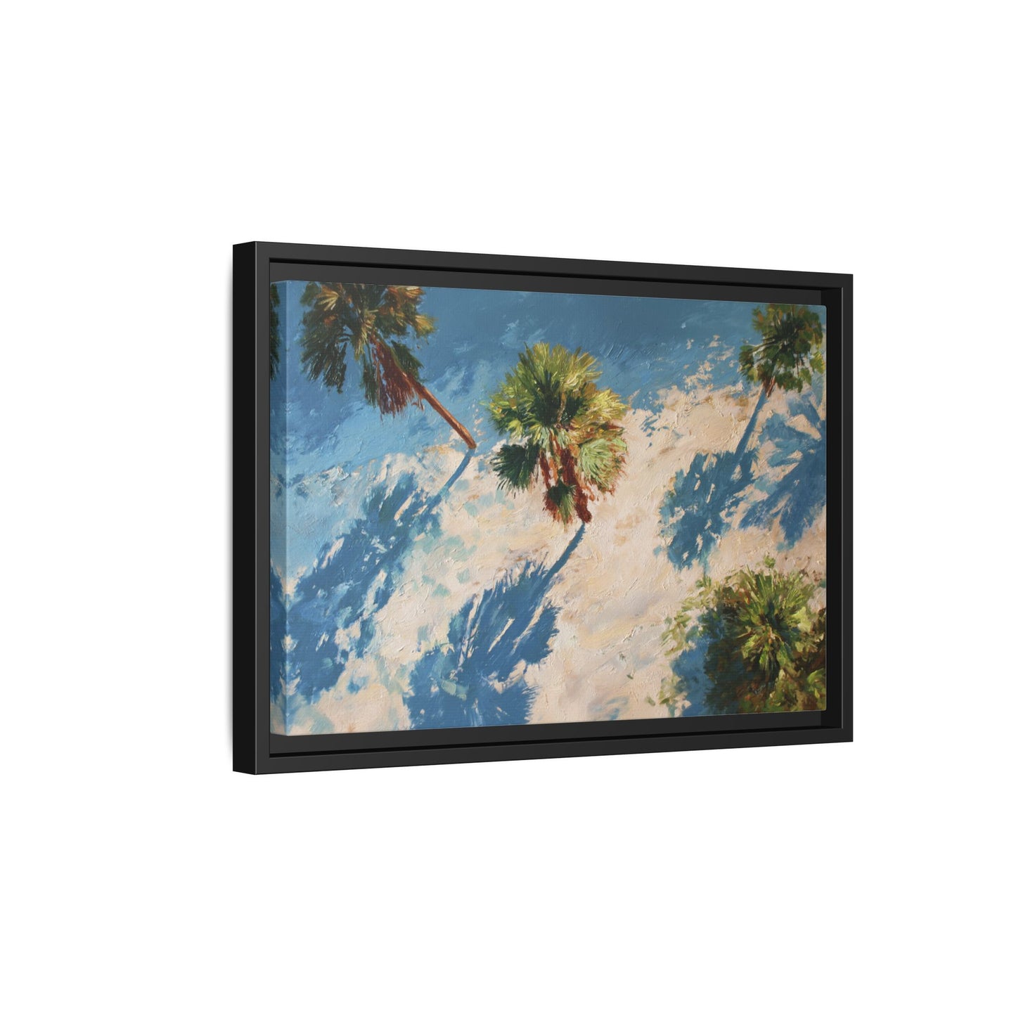 Tropical Palm Trees Artwork | Vibrant Coastal Landscape