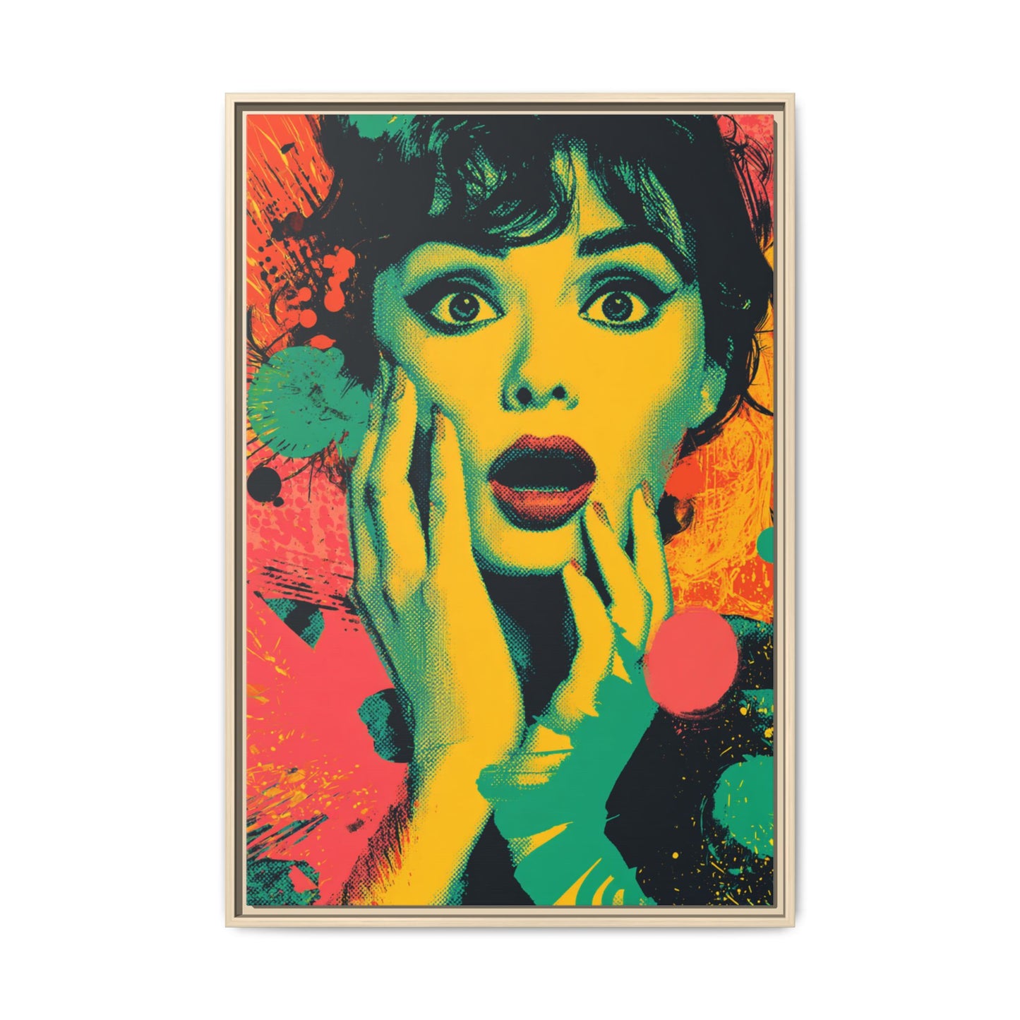Surreal Pop Art Woman – Vibrant Modern Wall Art