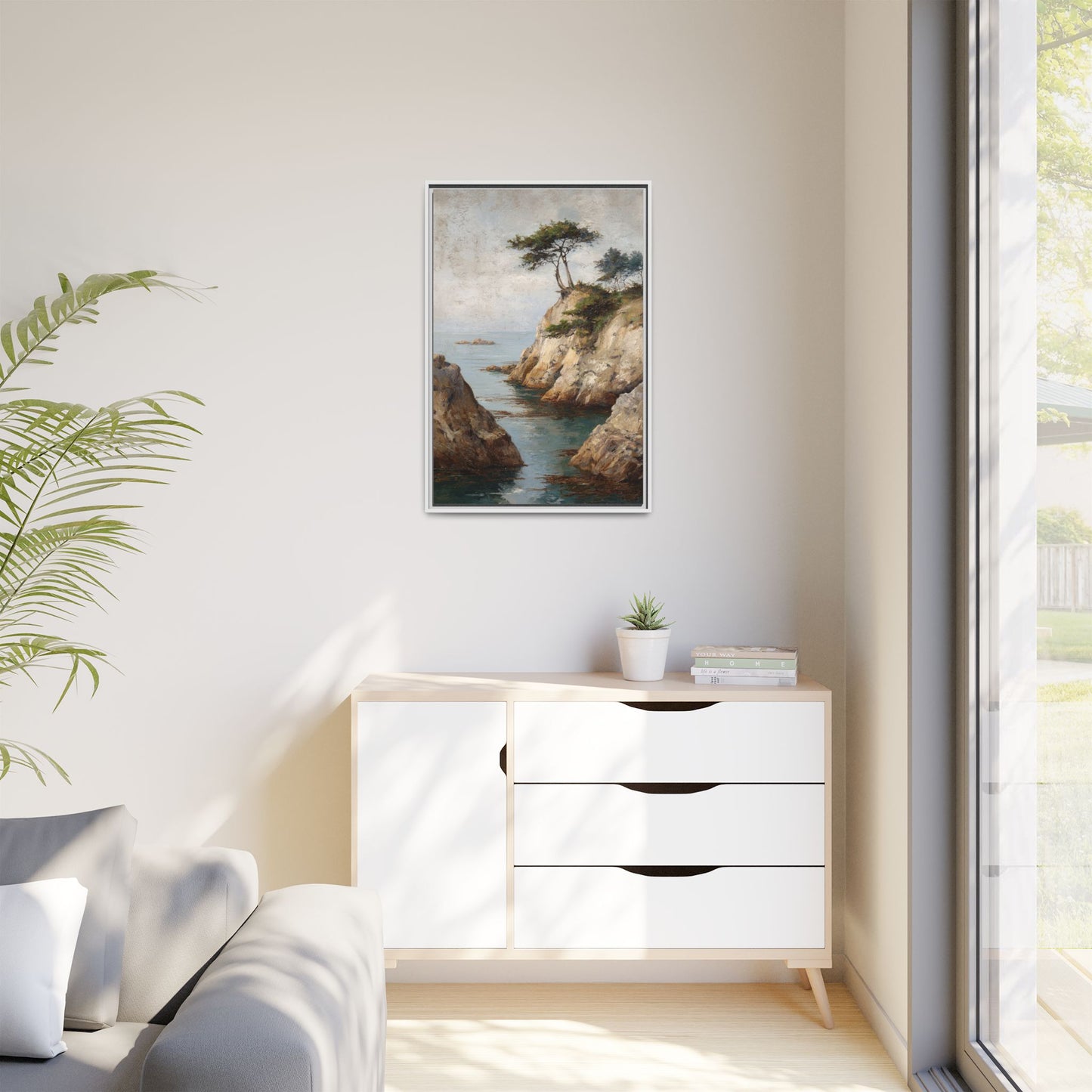 Tranquil Coastal Landscape Art - Soothing Wall Decor