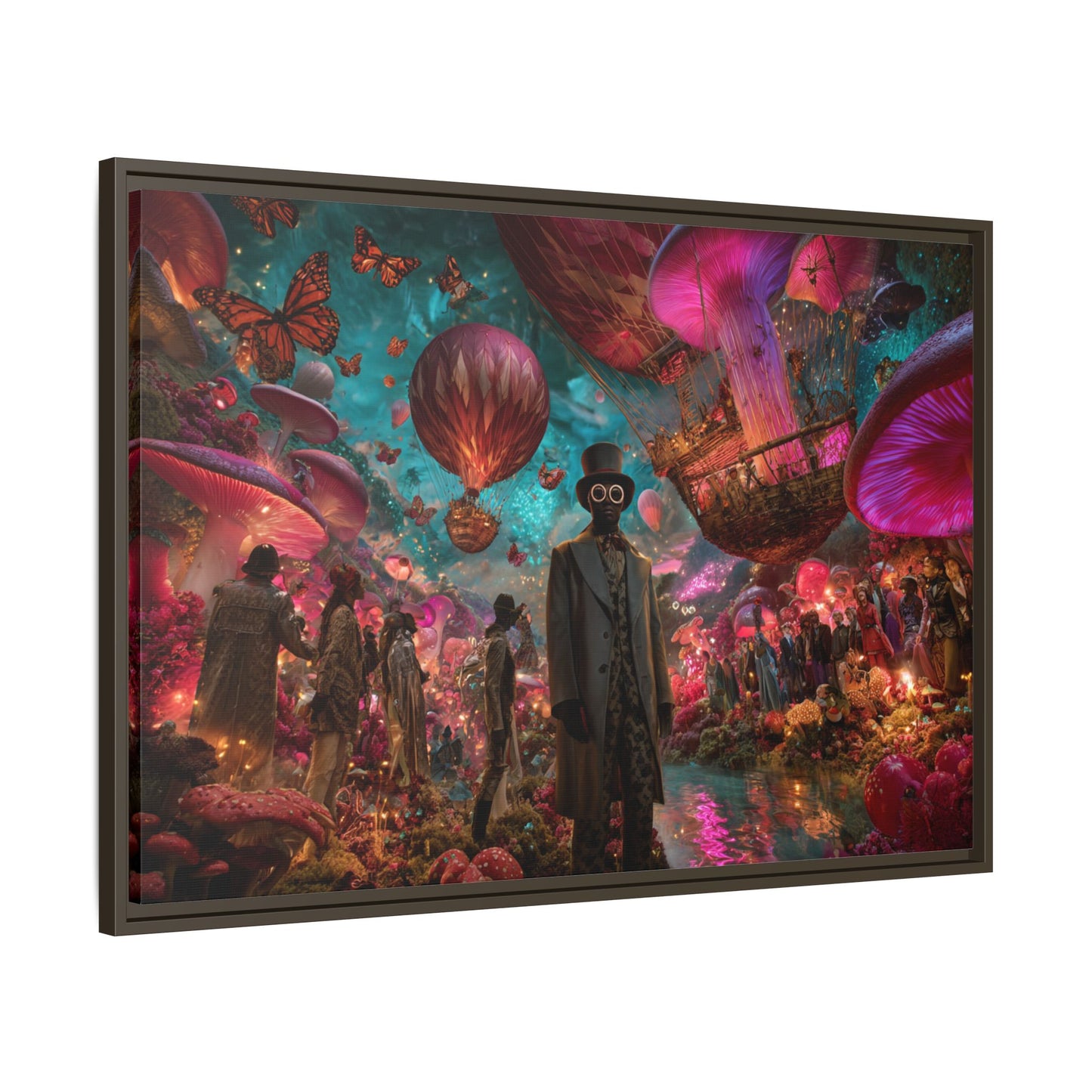 Whimsical Hot Air Balloon Fantasy Artwork | Surreal Landscape