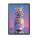 Colorful Pineapple Canvas Art | Abstract Tropical Design