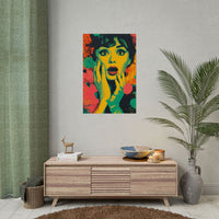 Surreal Pop Art Woman – Vibrant Modern Wall Art