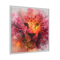 Vibrant Lion Watercolor Artwork | Animal Portrait