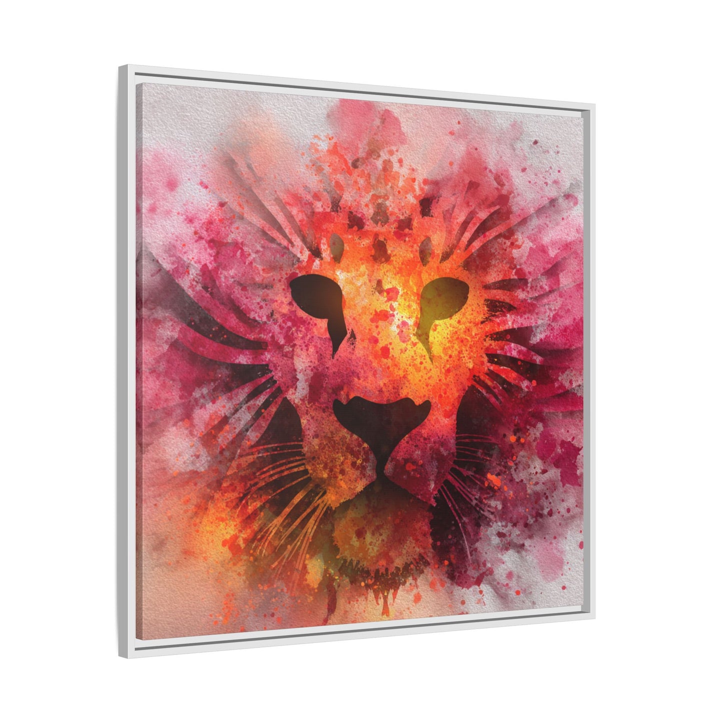 Vibrant Lion Watercolor Artwork | Animal Portrait
