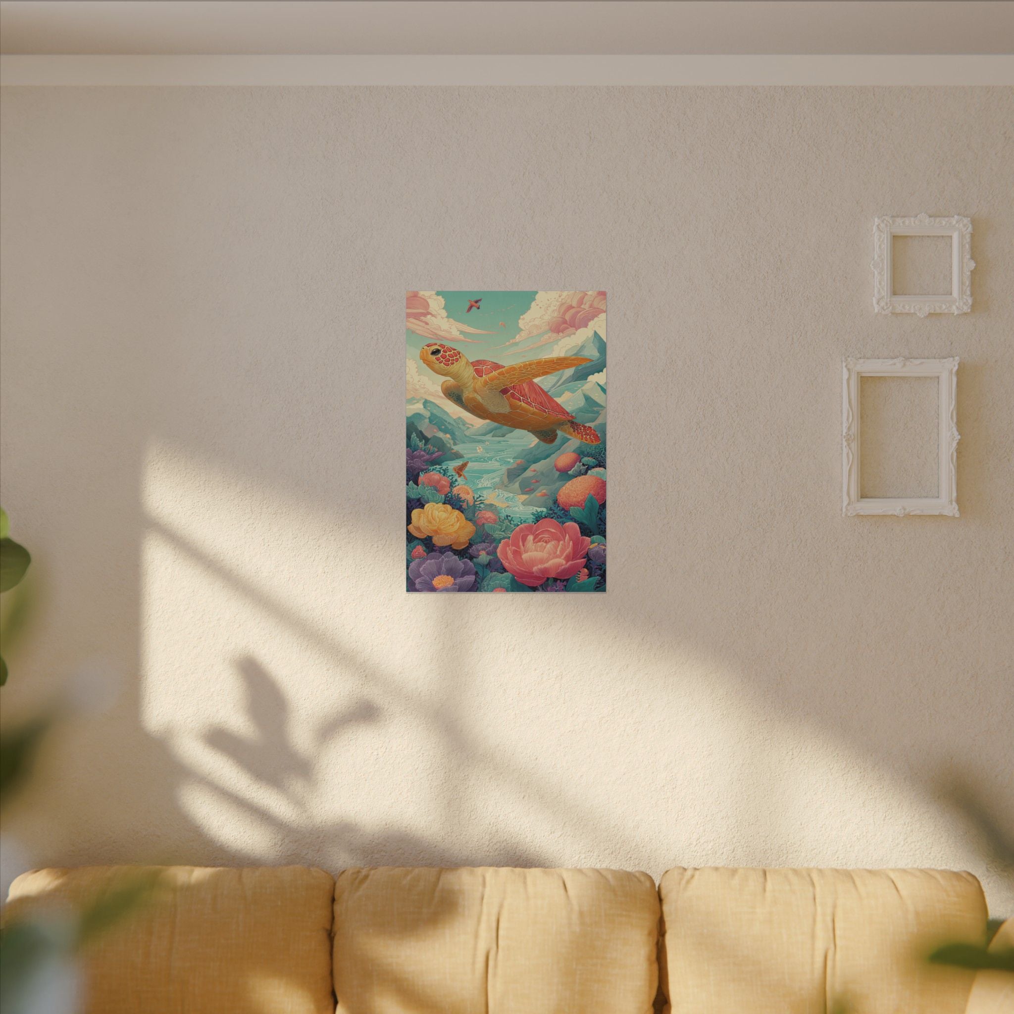 Vibrant Turtle Art | Whimsical Nature Illustration