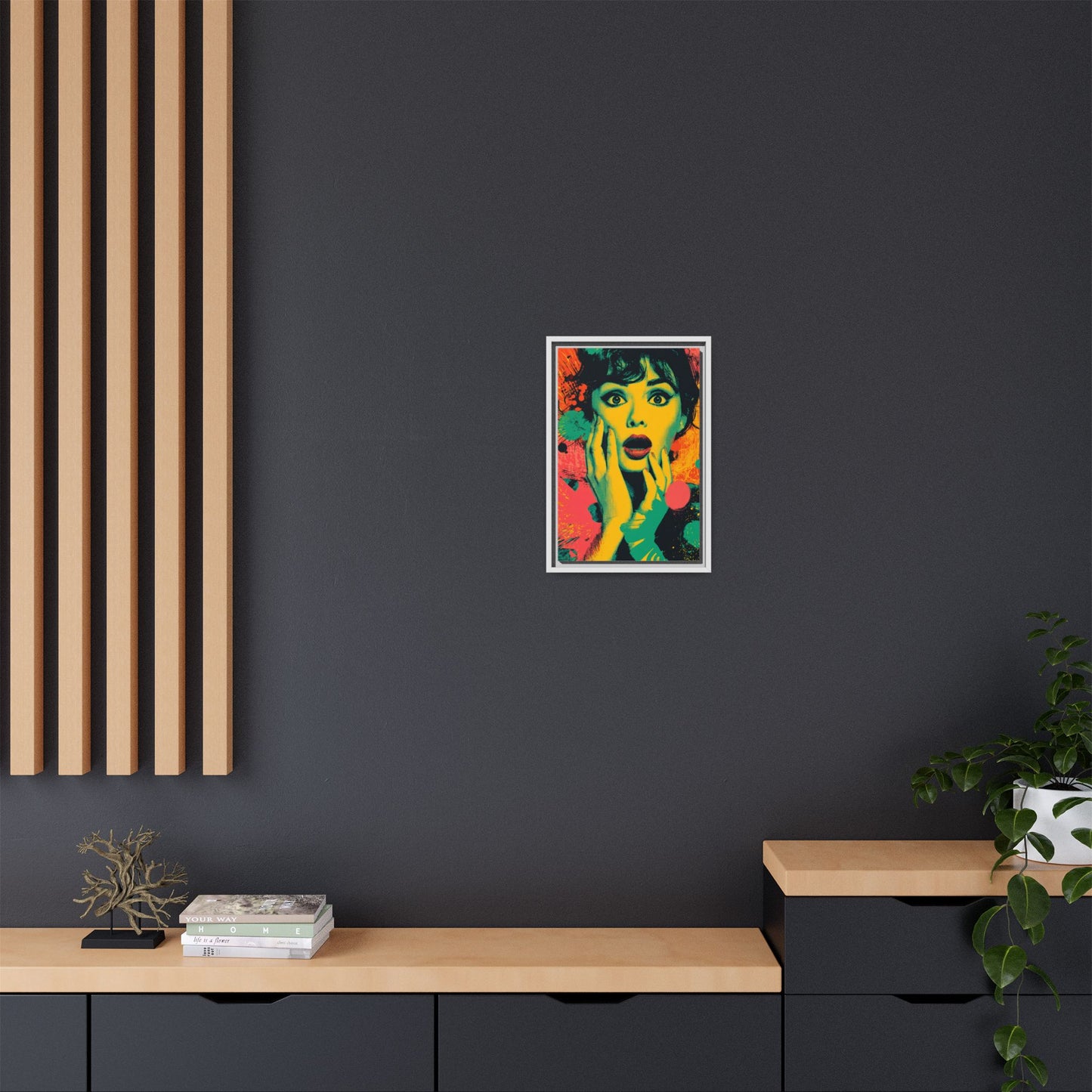 Surreal Pop Art Woman – Vibrant Modern Wall Art