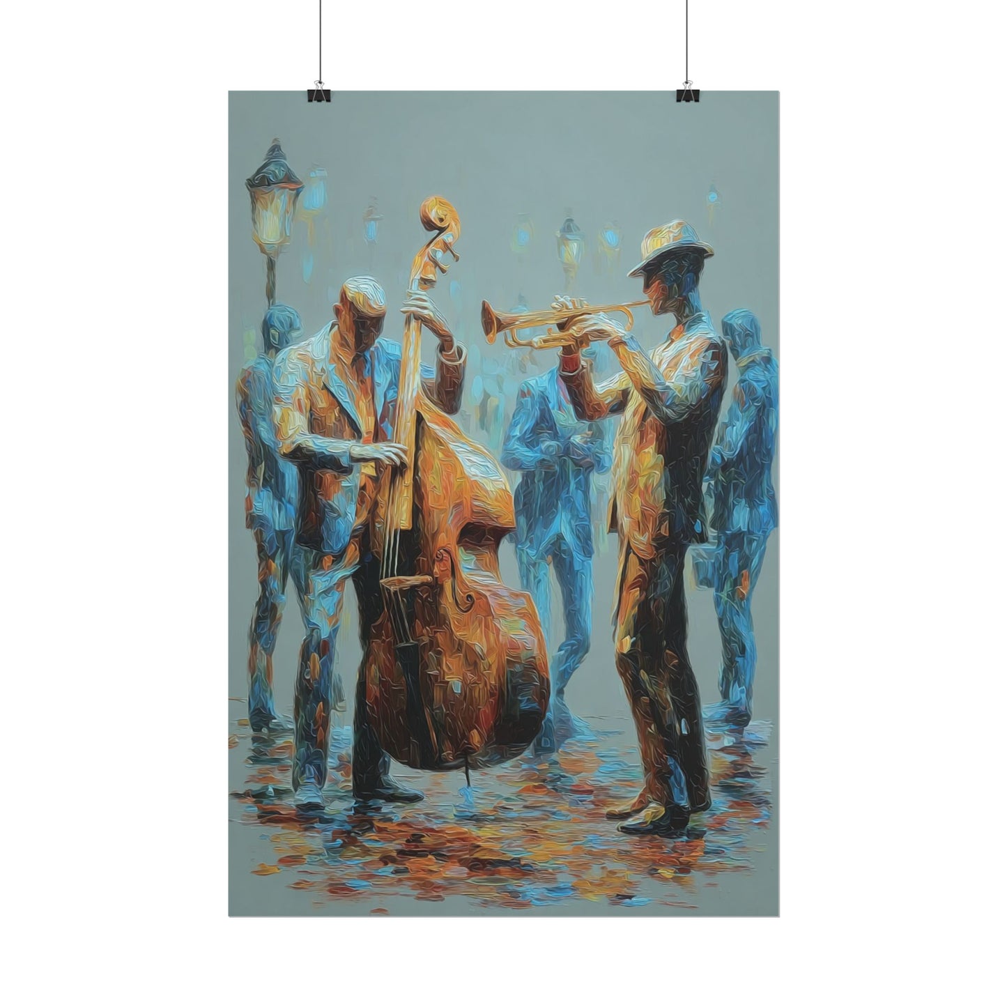 Colorful Jazz Musicians Art for Music Enthusiasts