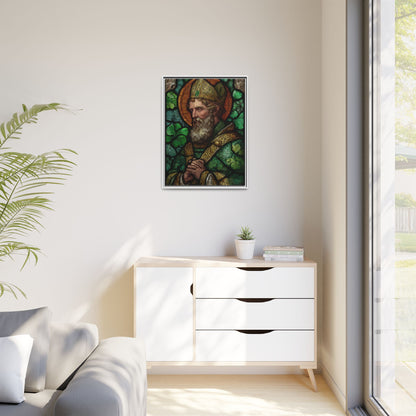 Saint Artwork | Irish Heritage Art | Traditional Green Tones