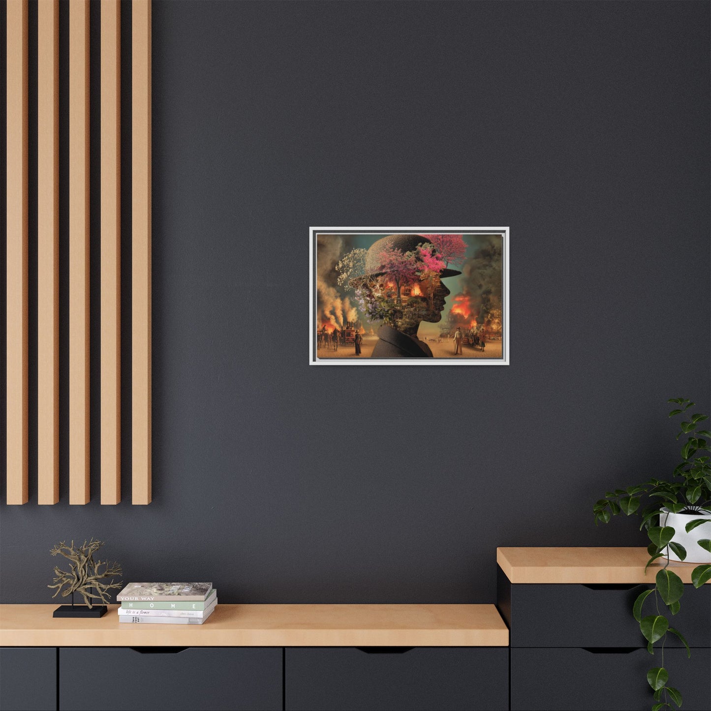 Surreal Botanical Portrait Art | Unique Digital Illustration