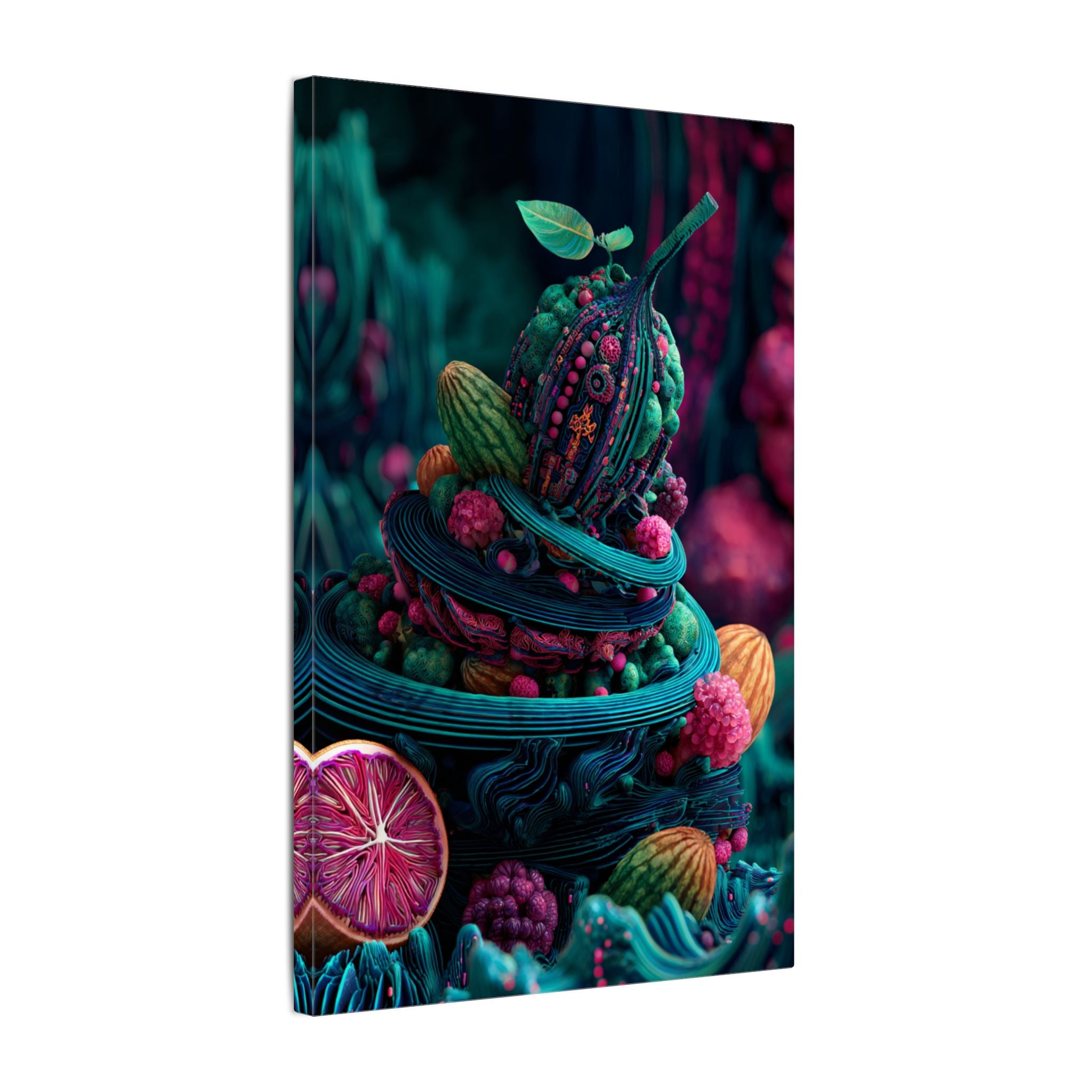 Surreal Fruit Fantasy Art - Vibrant Digital Design