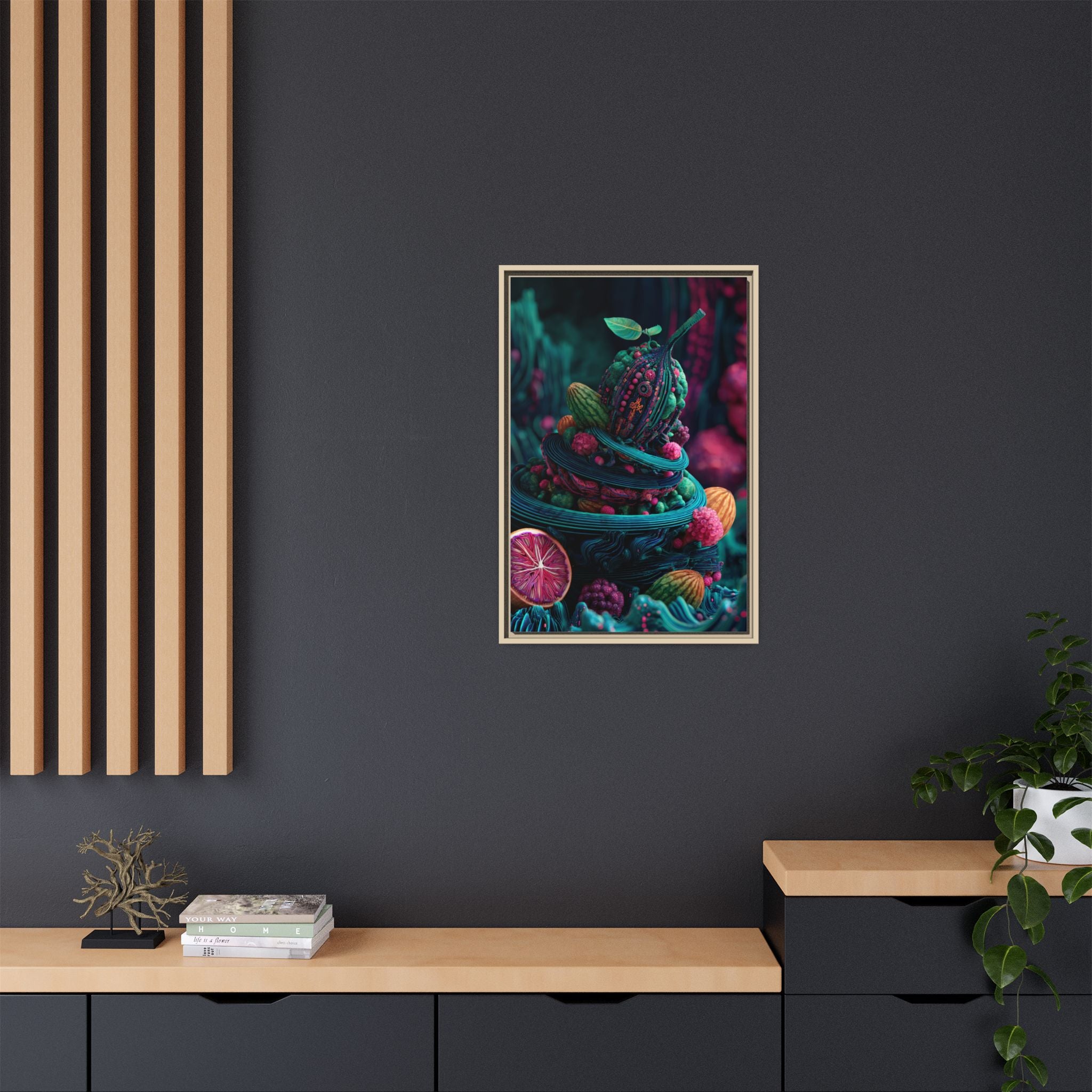 Surreal Fruit Fantasy Art - Vibrant Digital Design