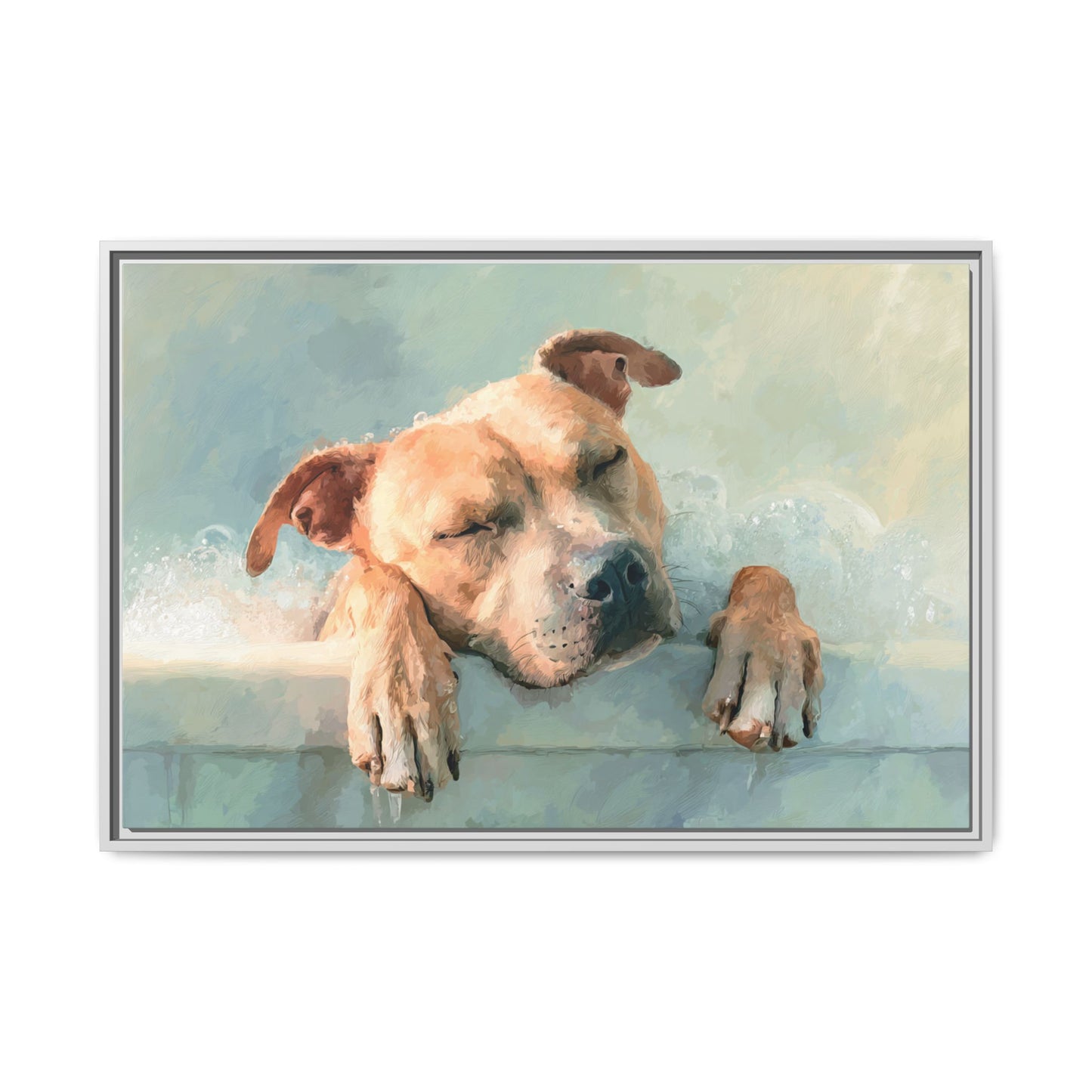 Calming Canine Portrait - Serene Dog Art Print