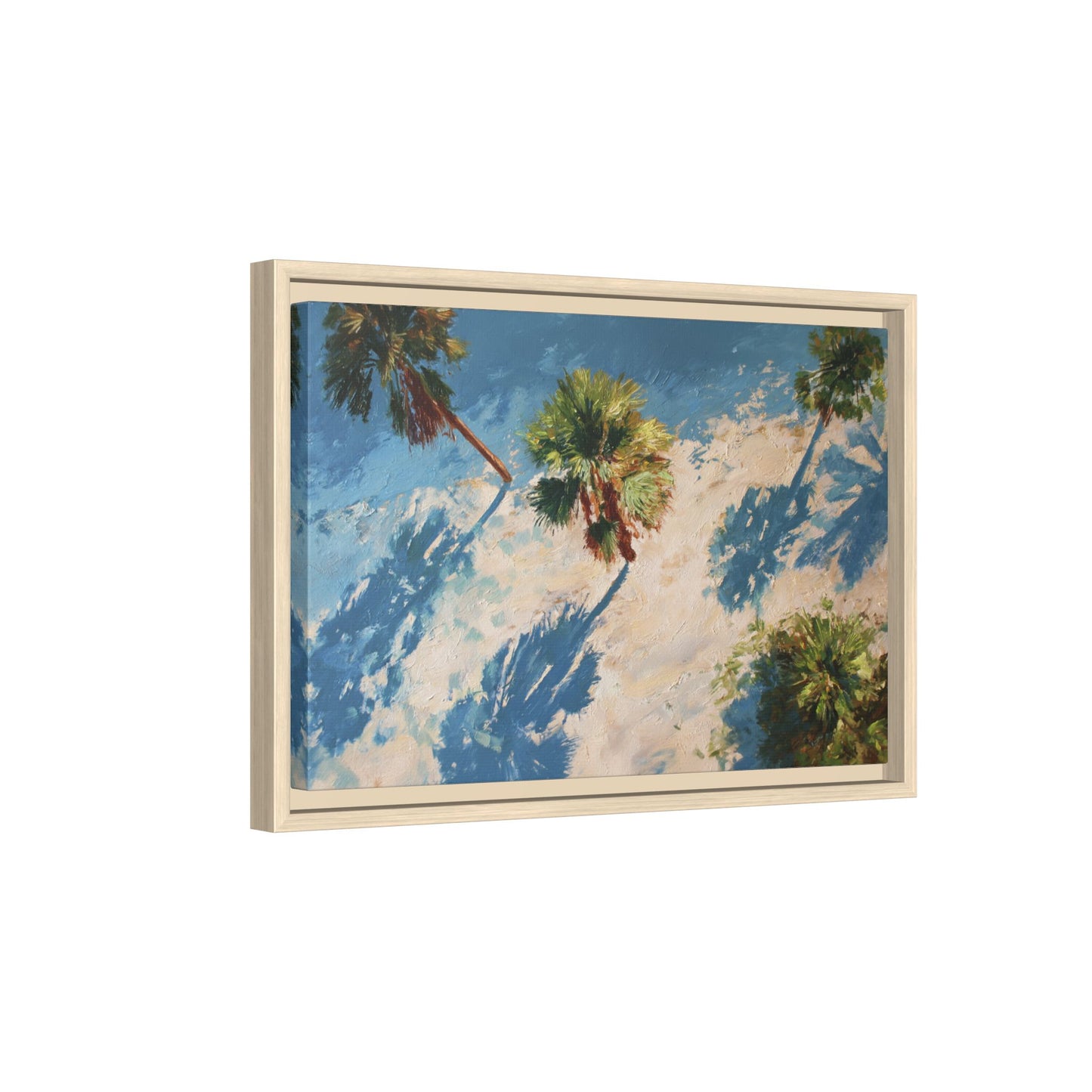 Tropical Palm Trees Artwork | Vibrant Coastal Landscape