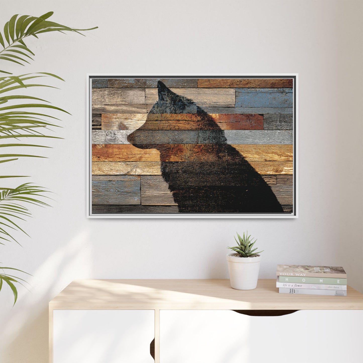 Rustic Wolf Silhouette Wall Art | Nature Inspired Decor