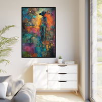 Abstract Cowgirl Art | Colorful Canvas Artwork