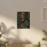 Saint Artwork | Irish Heritage Art | Traditional Green Tones